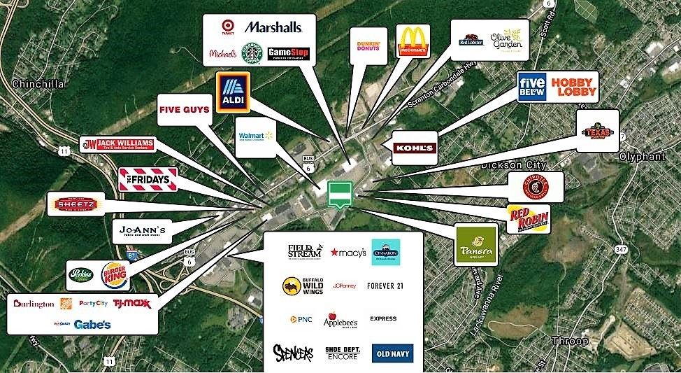 Park Center - Retail Spaces: 1035 Commerce Blvd., Dickson City, PA 18519